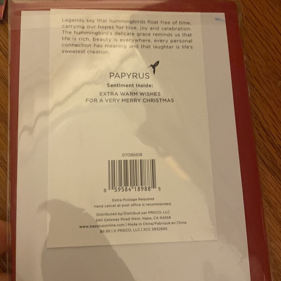 Collection of 5 brand new Papyrus holiday cards incredible - Picture 10 of 11